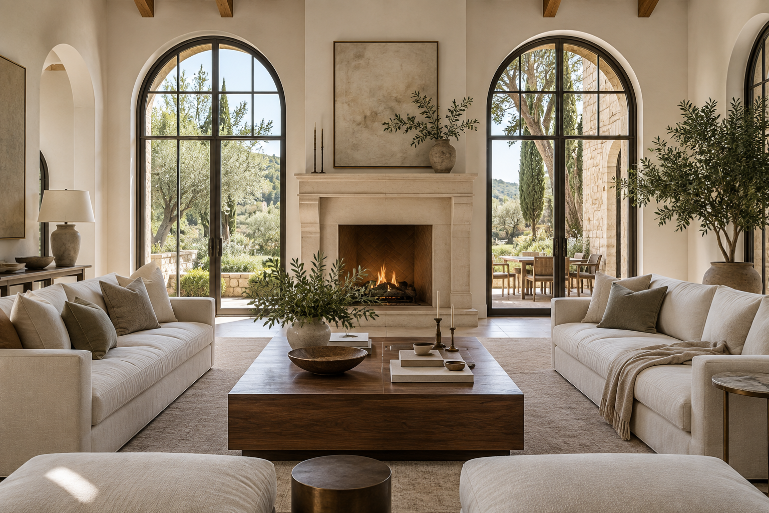AI-generated illustrative living room